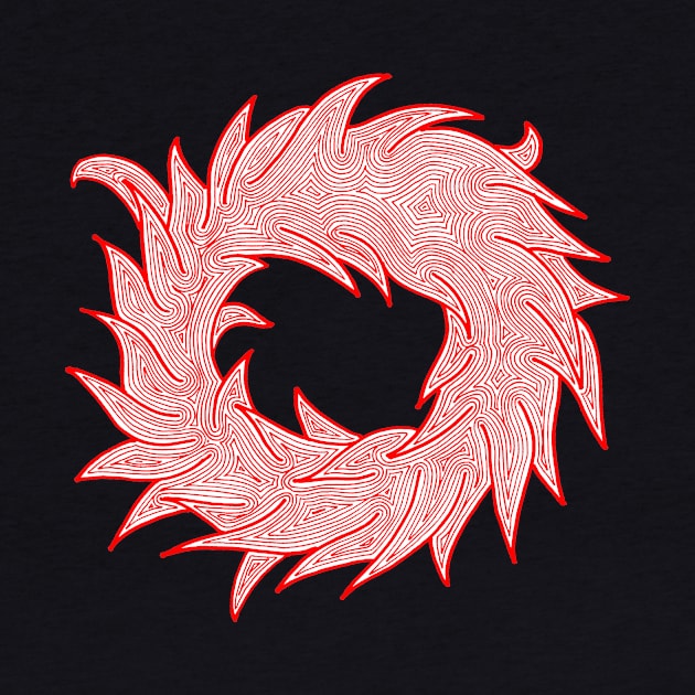 Wreath (red and white) by calenbundalas